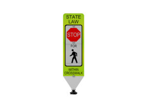 In-Street Pedestrian Crosswalk Sign