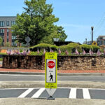 In-Street Pedestrian Crosswalk Sign