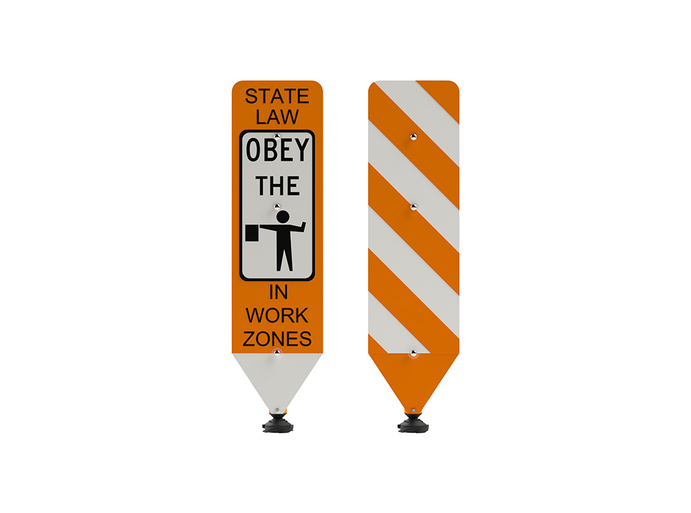 In-Street Flagger Warning Sign