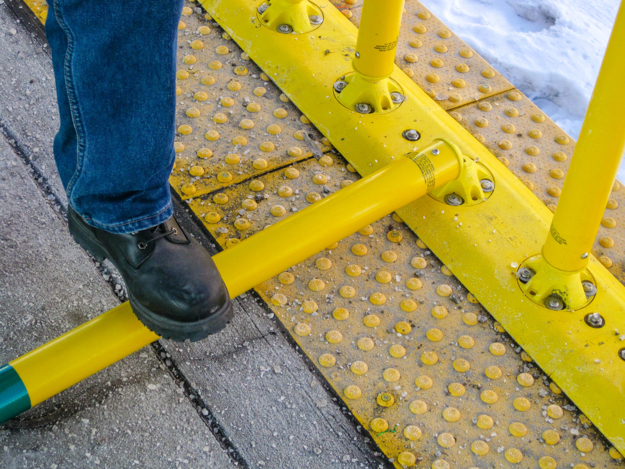 Sentinel Between Car Barriers