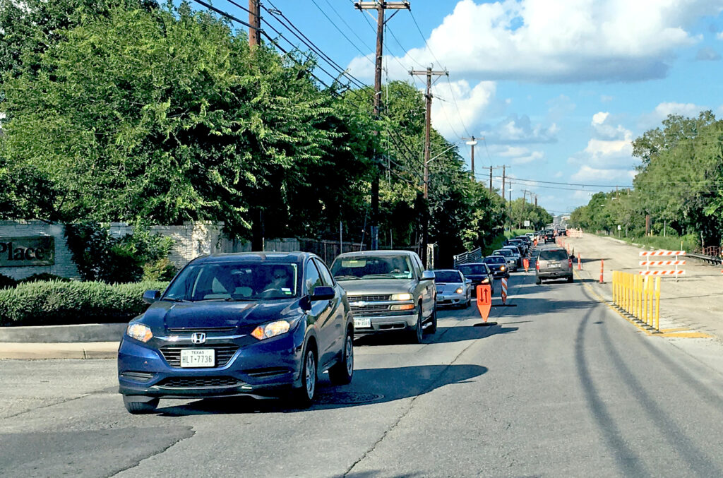 2 Traffic-Opposing Traffic -Work Zone 1